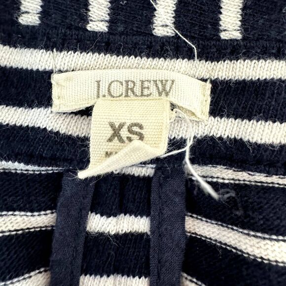 J Crew womens cotton striped preppy blazer jacket navy size XS - Picture 3 of 8